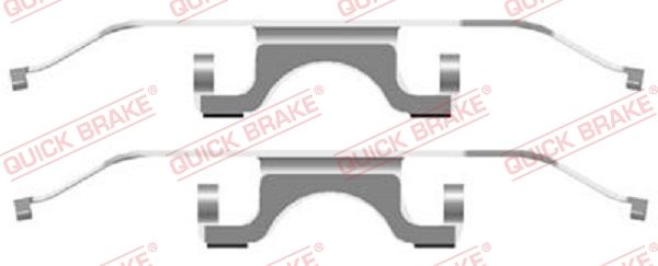 QUICK BRAKE Lisakomplekt, ketaspiduriklotsid 109-1702